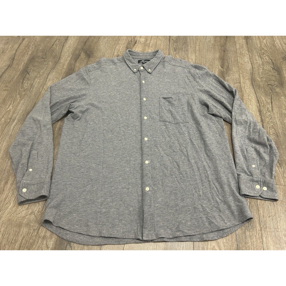 Johnston & Murphy Shirt Mens XL Gray Long Sleeve XC Flex Button Up
